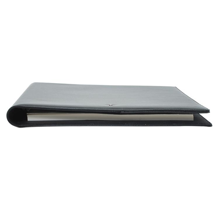 Pre Owned Montblanc Black Leather Conference Folder