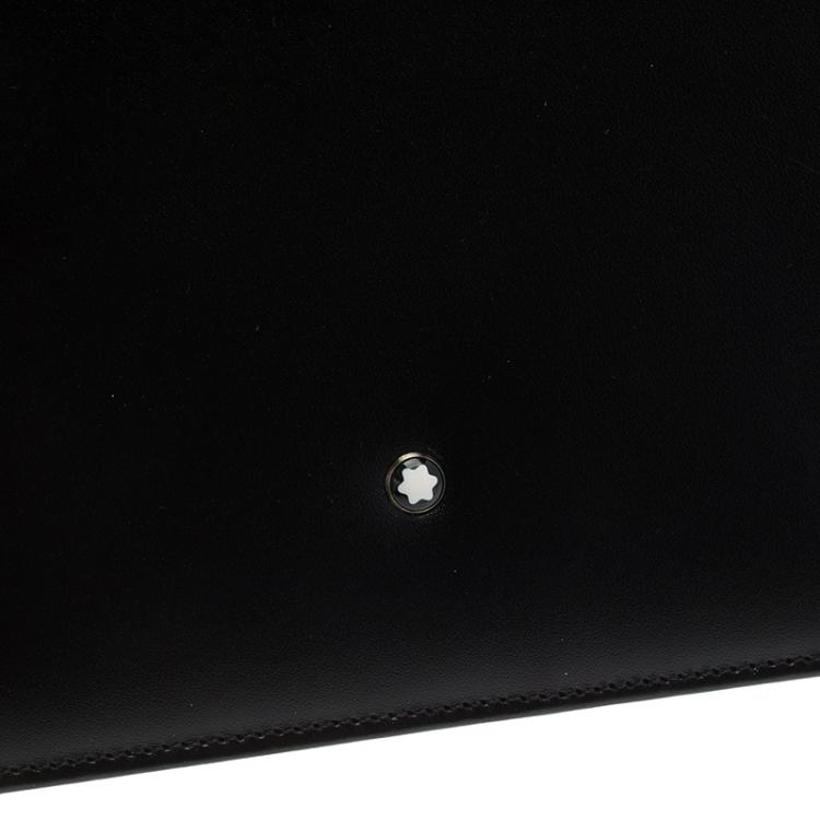 Pre Owned Montblanc Black Leather Conference Folder