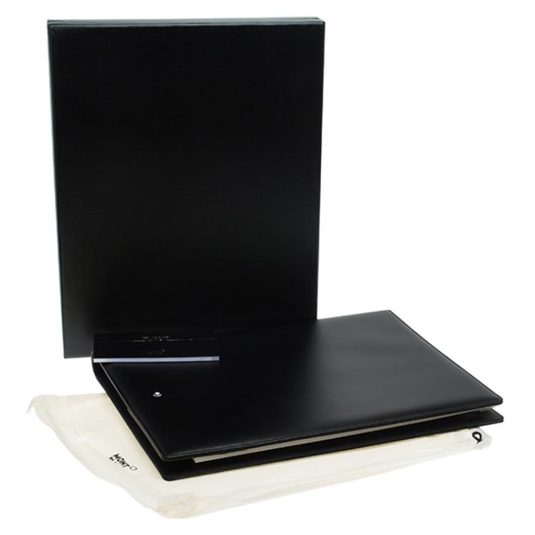 Pre Owned Montblanc Black Leather Conference Folder
