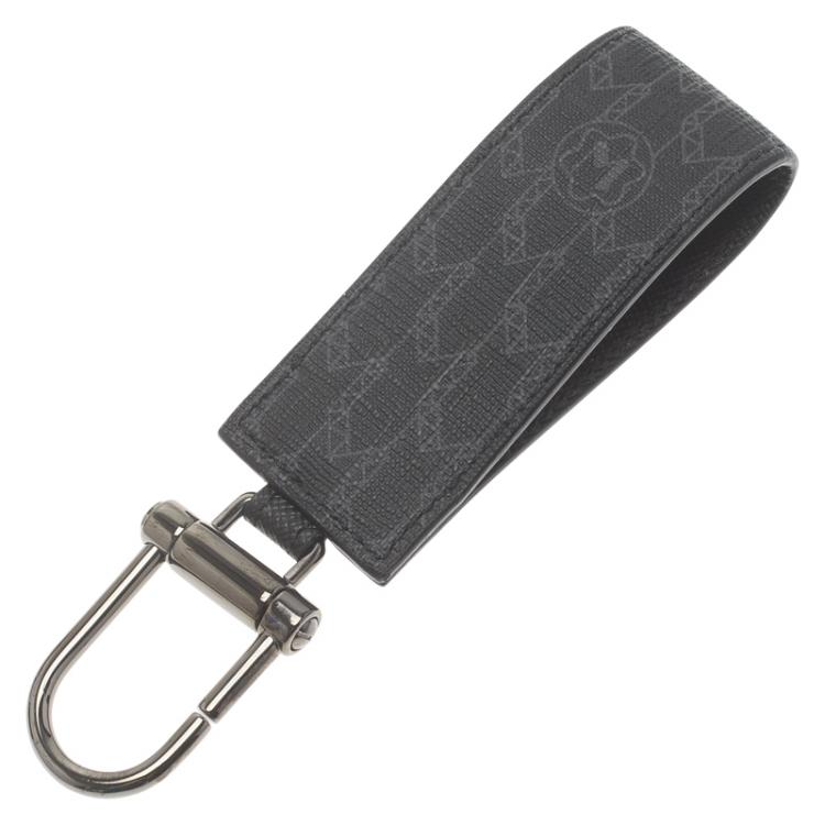 Pre Owned Montblanc Black Signature Leather Meisterstuck Keyring