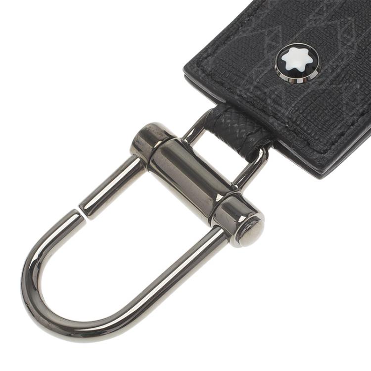 Pre Owned Montblanc Black Signature Leather Meisterstuck Keyring