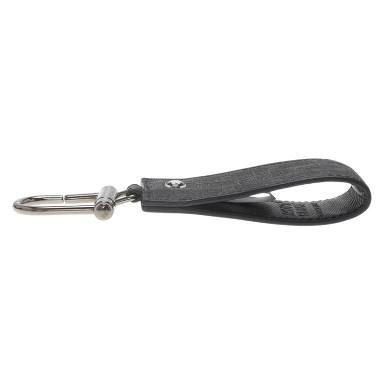 Pre Owned Montblanc Black Signature Leather Meisterstuck Keyring