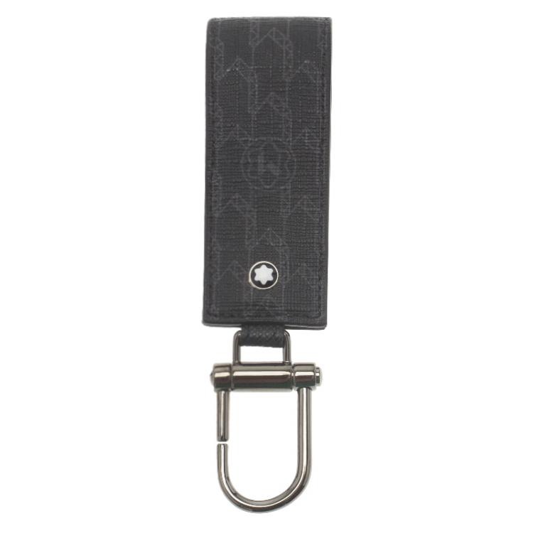 Pre Owned Montblanc Black Signature Leather Meisterstuck Keyring