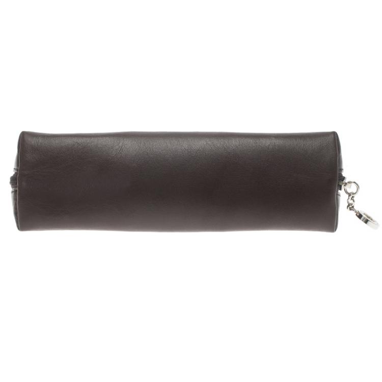 مملوكة مسبقًا Montblanc Brown Leather Lady Star Zip Pen Pouch