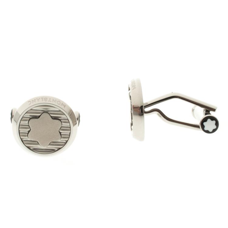 Pre Owned Montblanc Urban Spirit Star Stainless Steel Cufflinks