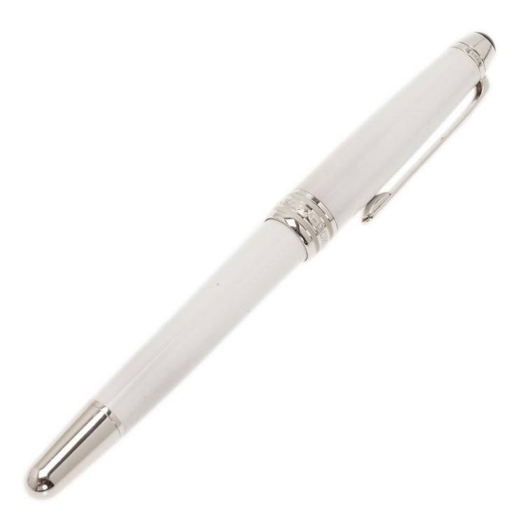 مملوكة مسبقًا Montblanc White Laquer Rollerball-Pen
