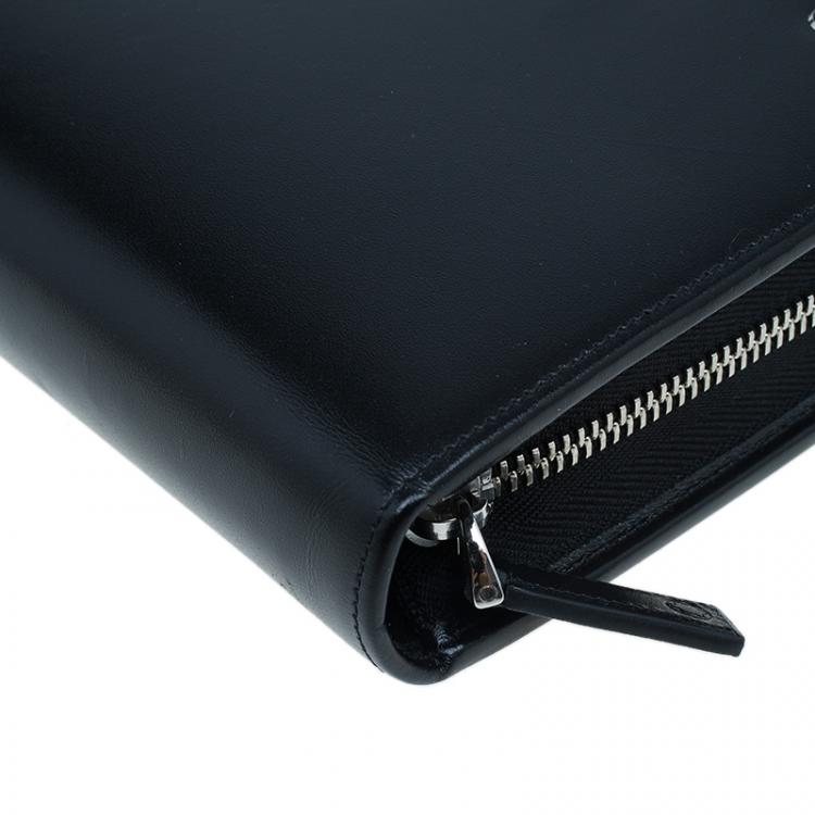 Pre Owned Montblanc Black Leather Large Meisterstuck Organizer 