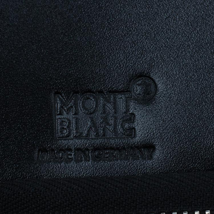 Pre Owned Montblanc Black Leather Large Meisterstuck Organizer 
