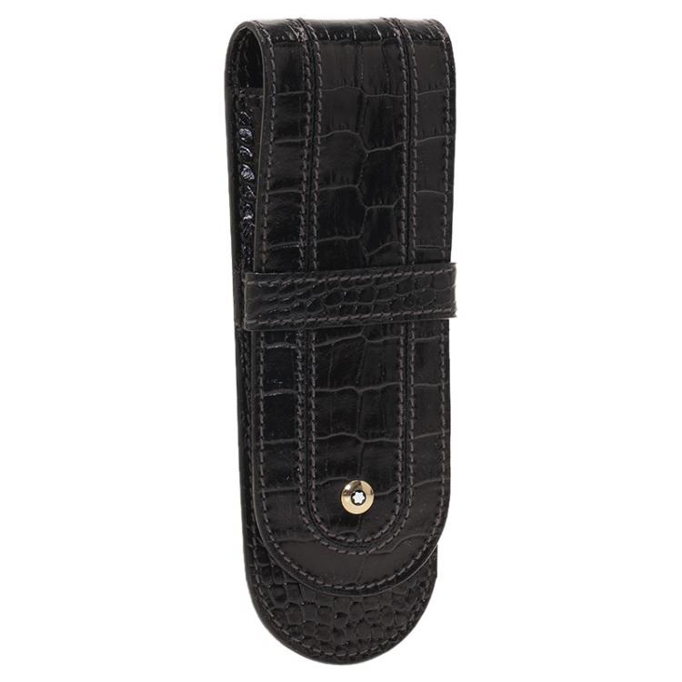 Pre Owned Montblanc Meisterstuck  Leather Double-Pen Pouch 