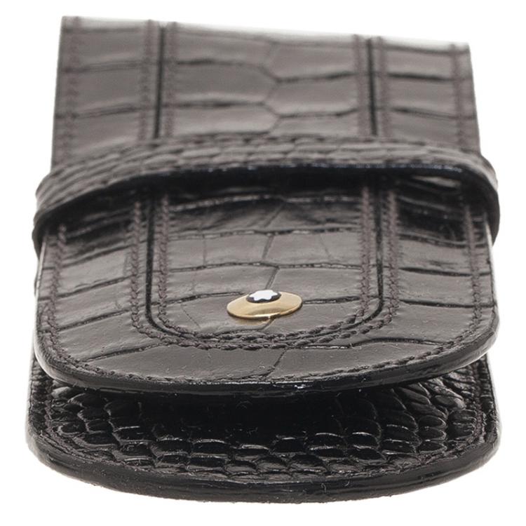 Pre Owned Montblanc Meisterstuck  Leather Double-Pen Pouch 