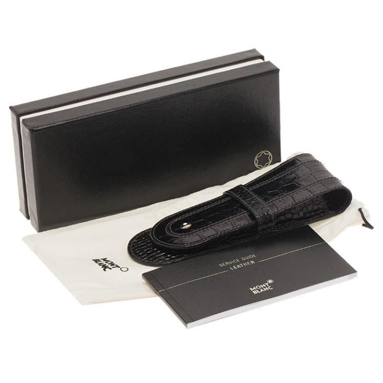 Pre Owned Montblanc Meisterstuck  Leather Double-Pen Pouch 
