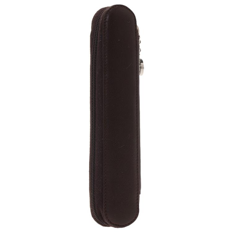 مملوكة مسبقًا Montblanc Brown Leather Meisterstuck Zip Pen Pouch