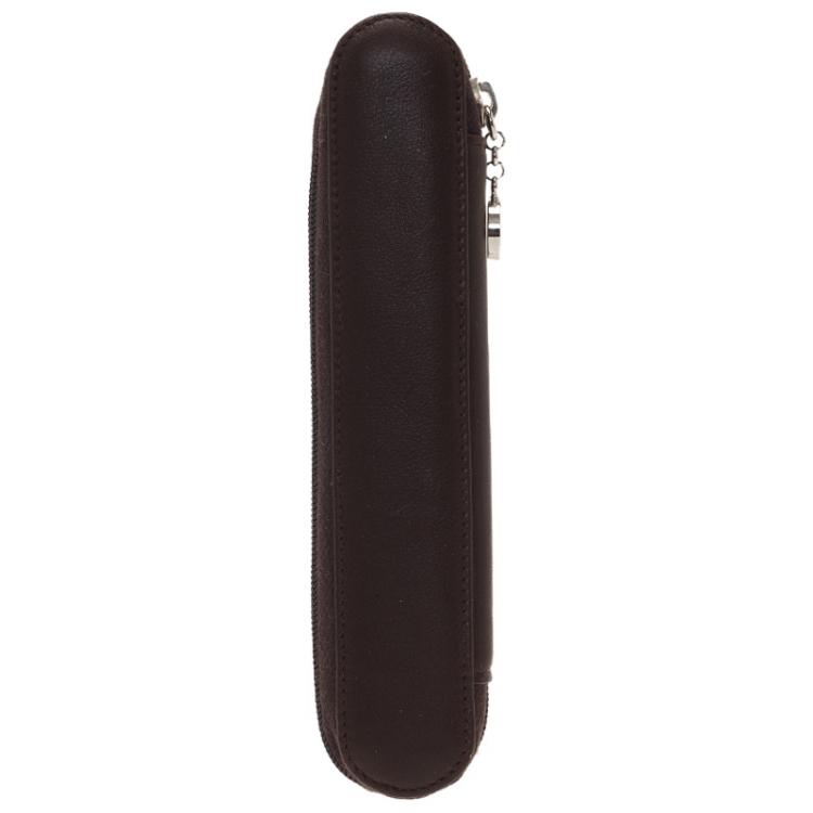مملوكة مسبقًا Montblanc Brown Leather Meisterstuck Zip Pen Pouch