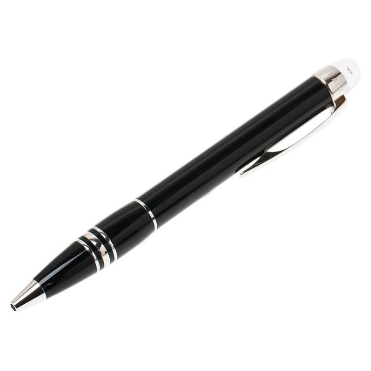 Pre Owned Montblanc Black Resin Starwalker Ballpoint Pen