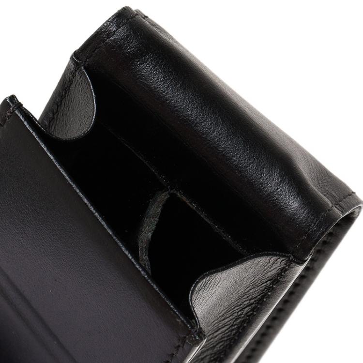 مملوكة مسبقًا Montblanc Black Meisterstuck Leather Double-Pen Pouch
