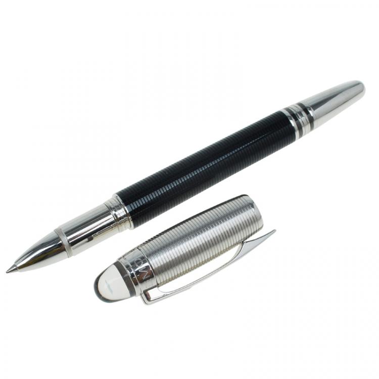 مملوكة مسبقًا Montblanc Black Resin and Steel Starwalker Ballpoint Pen