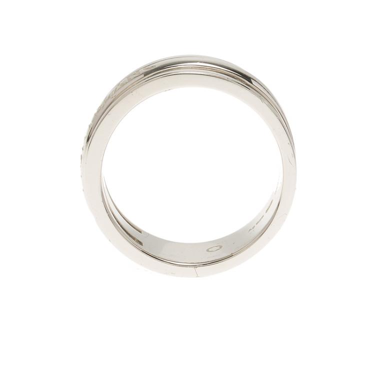 مملوكة مسبقًا Montblanc Men's Silver Ring Size 68