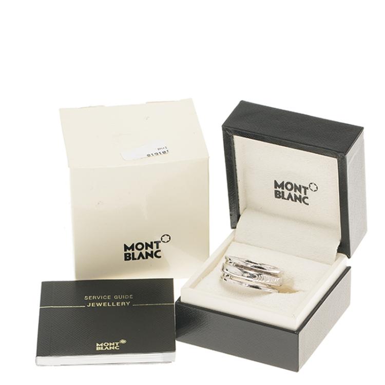مملوكة مسبقًا Montblanc Men's Silver Ring Size 68