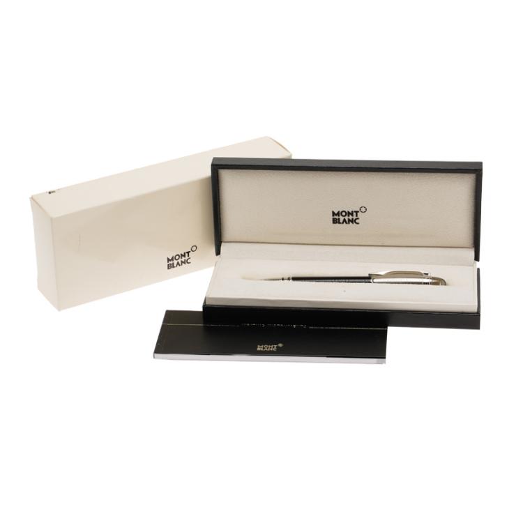 Pre Owned Montblanc Black Resin Starwalker Fine Liner Pen