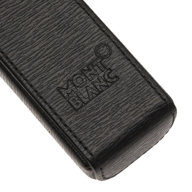 مملوكة مسبقًا Montblanc Black Leather Classic Pen Pouch