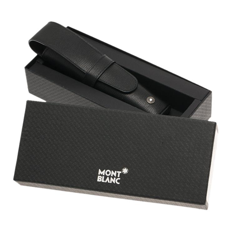 مملوكة مسبقًا Montblanc Black Leather Classic Pen Pouch