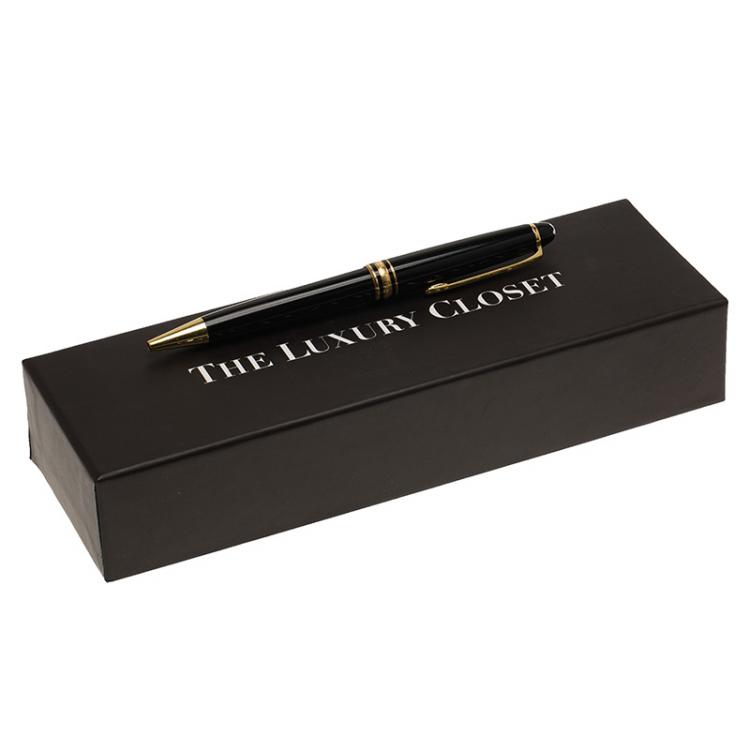 Pre Owned Montblanc Black Gold and Resin Meisterstück Ballpoint Pen