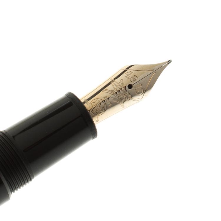 مملوكة مسبقًا Montblanc Carlo Collodi Brown Resin Gold Plated Limited Edition Fountain Pen, with 18k Gold Nib