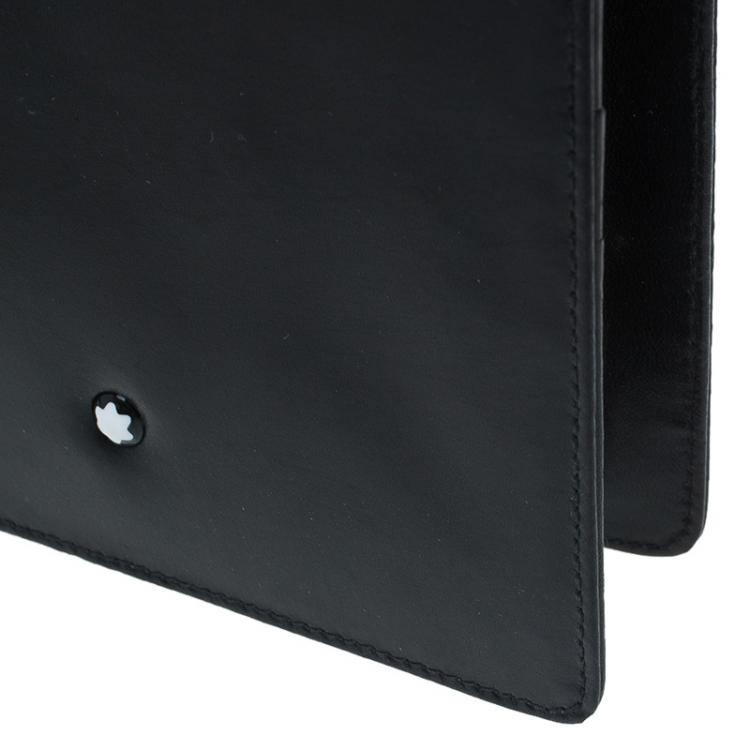 Pre Owned Montblanc Black Leather Business Card Holder