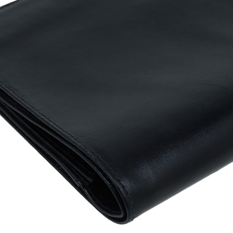 Pre Owned Montblanc Black Leather Business Card Holder