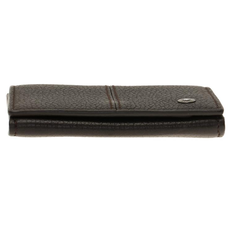 Pre Owned Montblanc Brown Leather Card Holder