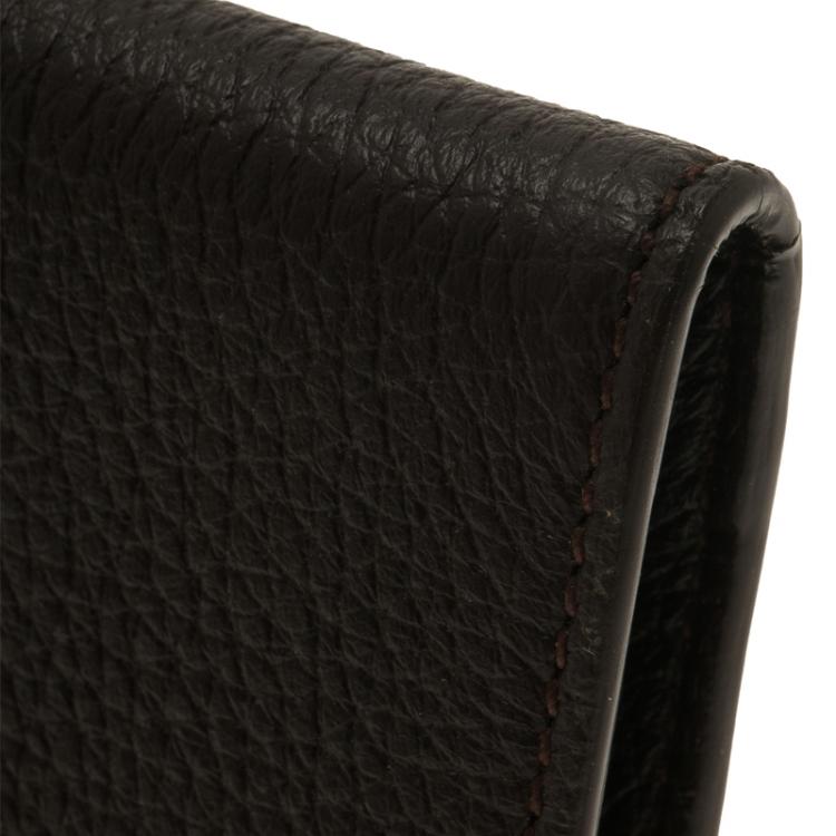 Pre Owned Montblanc Brown Leather Card Holder
