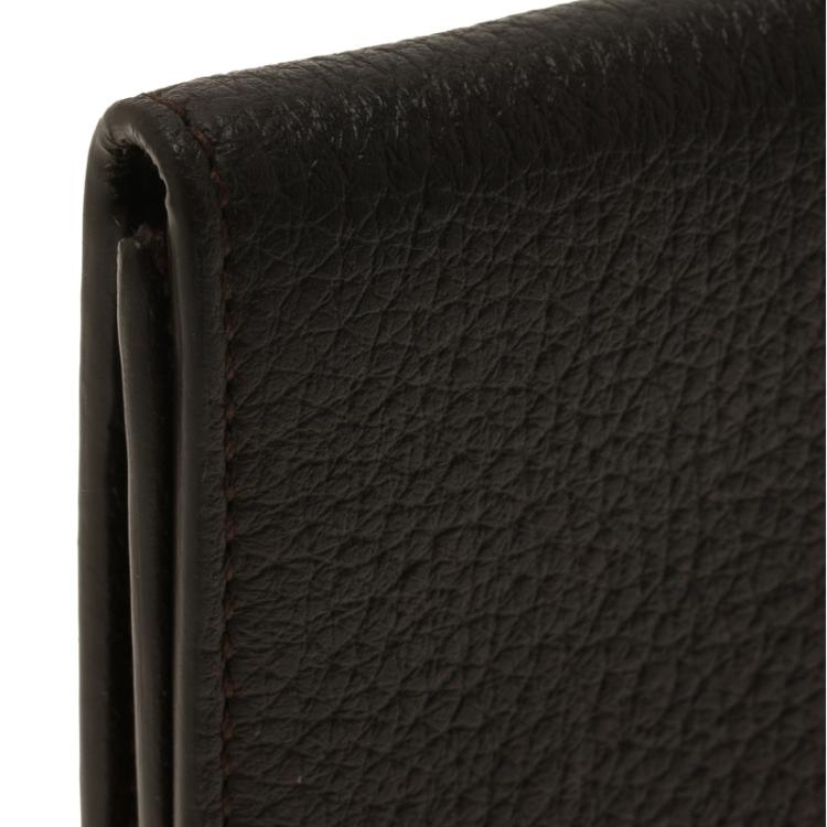 Pre Owned Montblanc Brown Leather Card Holder