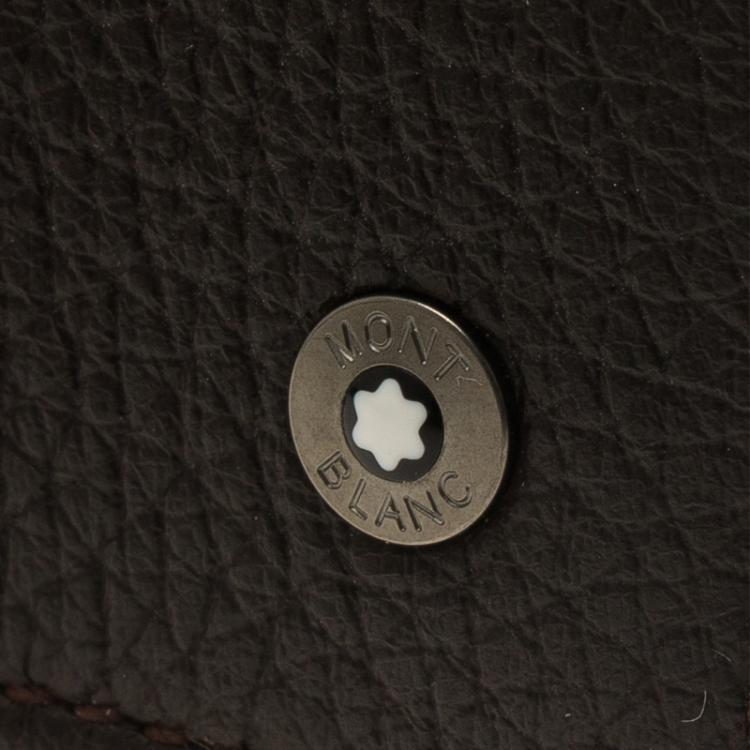 Pre Owned Montblanc Brown Leather Card Holder