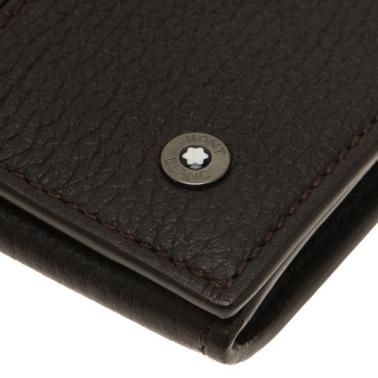 Pre Owned Montblanc Brown Leather Card Holder