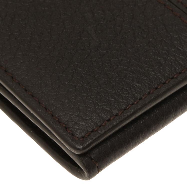 Pre Owned Montblanc Brown Leather Card Holder