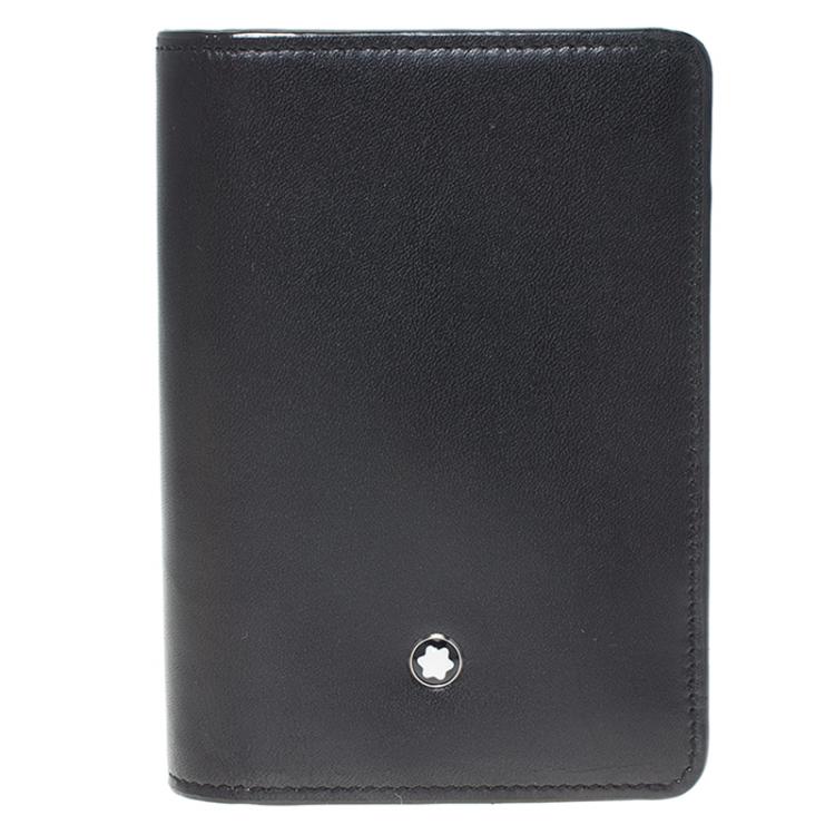 Pre Owned Montblanc Black Leather Card Holder