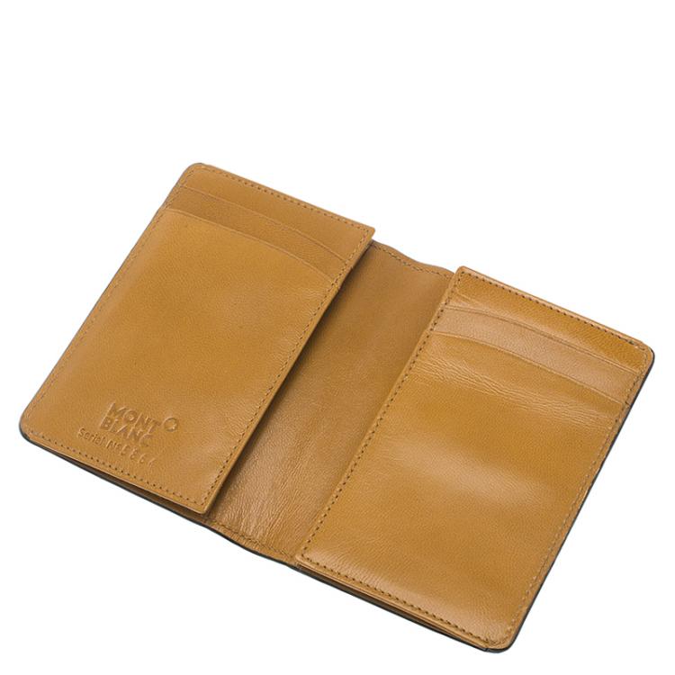 Pre Owned Montblanc Black Leather Card Holder