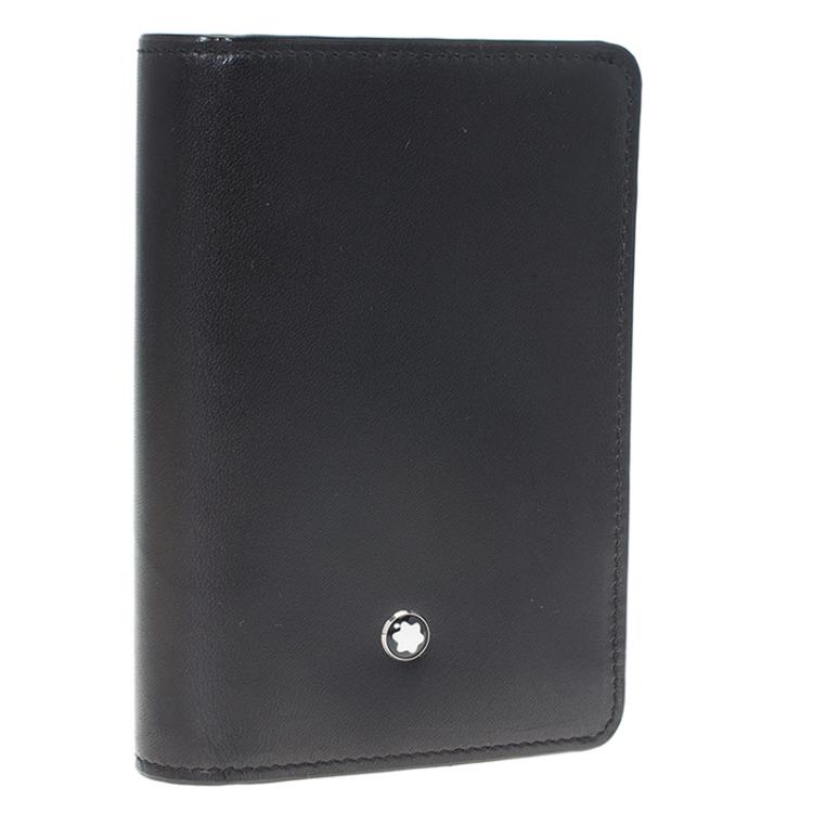 Pre Owned Montblanc Black Leather Card Holder