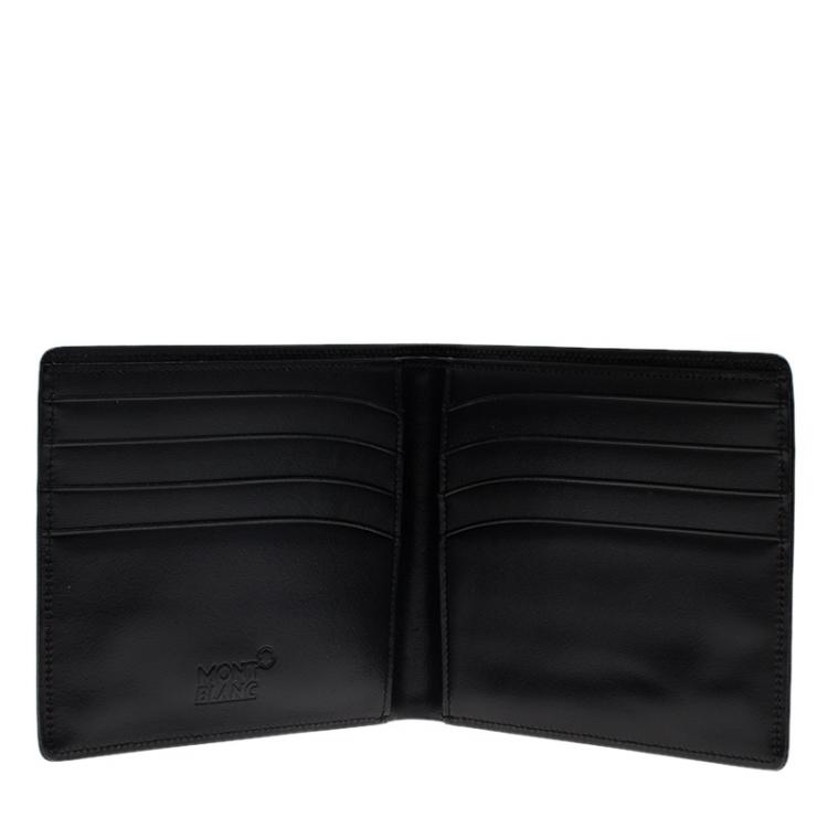 Pre Owned Montblanc Black Leather Miesterstuck Bifold Wallet