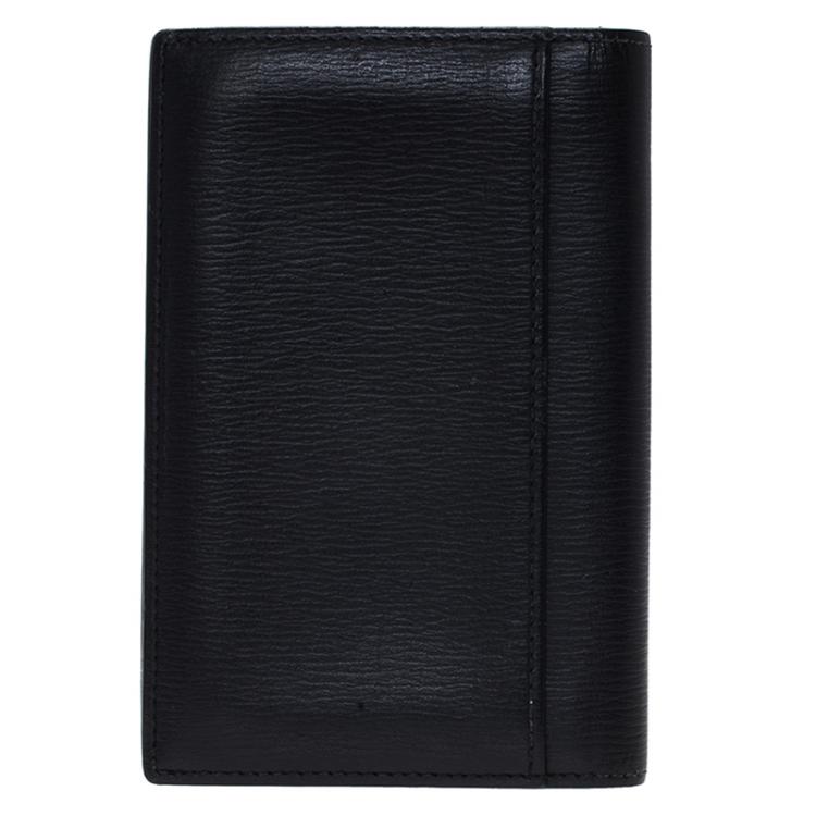 Pre Owned Montblanc Black Leather Westside Business Card Holder