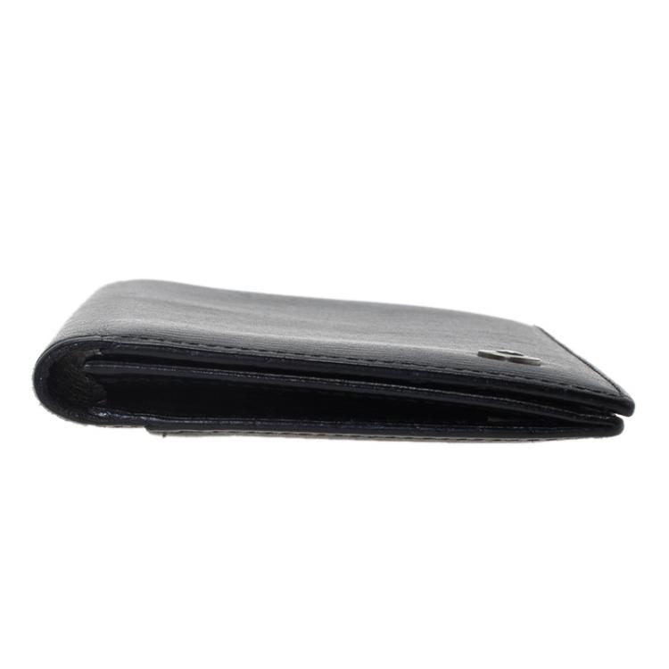 Pre Owned Montblanc Black Leather Westside Business Card Holder