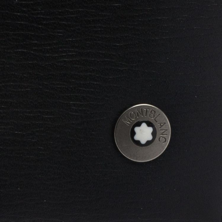 Pre Owned Montblanc Black Leather Westside Business Card Holder