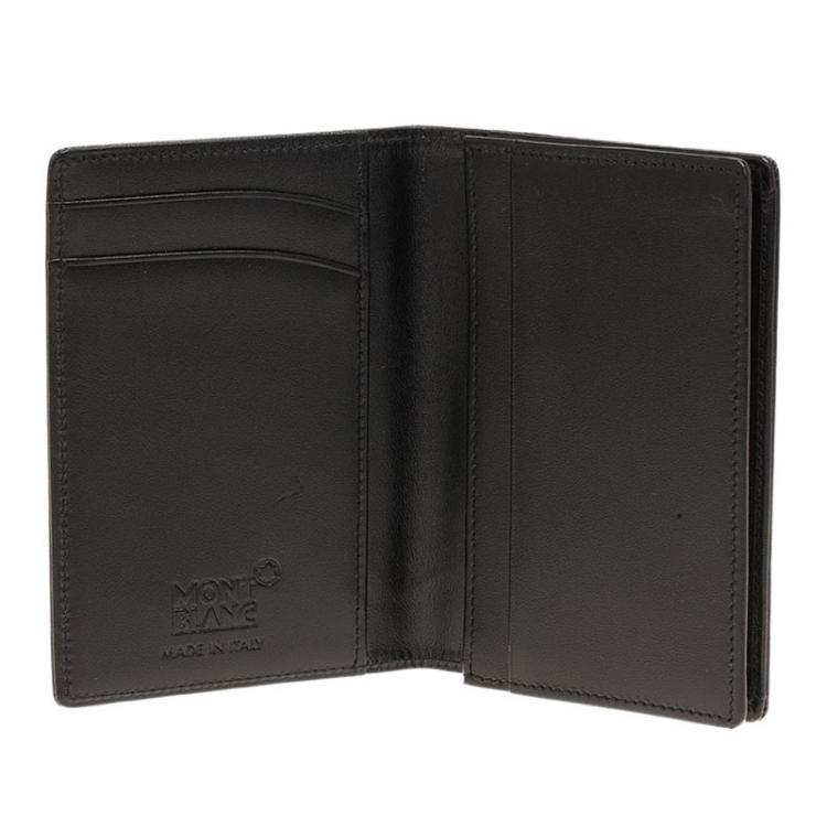 Pre Owned Montblanc Black Leather Meisterstuck Card Holder