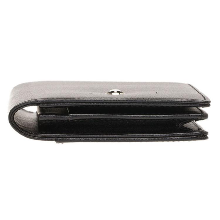 Pre Owned Montblanc Black Leather Meisterstuck Card Holder