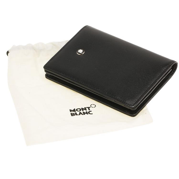 Pre Owned Montblanc Black Leather Meisterstuck Card Holder