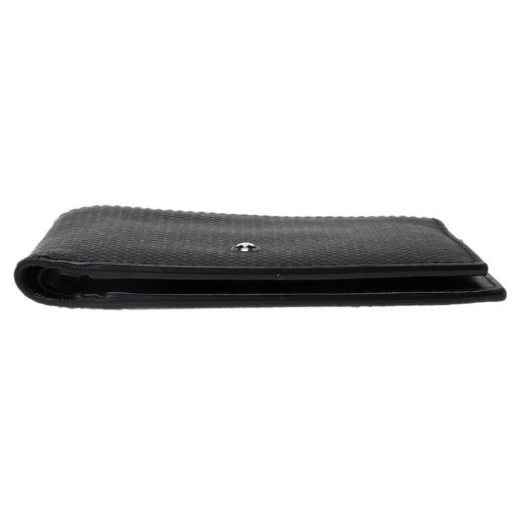 Pre Owned Montblanc Black Leather Extreme Bi Fold 6CC Wallet
