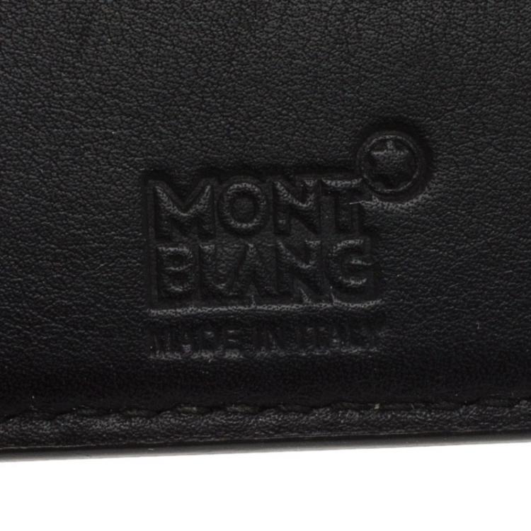 Pre Owned Montblanc Black Leather Extreme Bi Fold 6CC Wallet