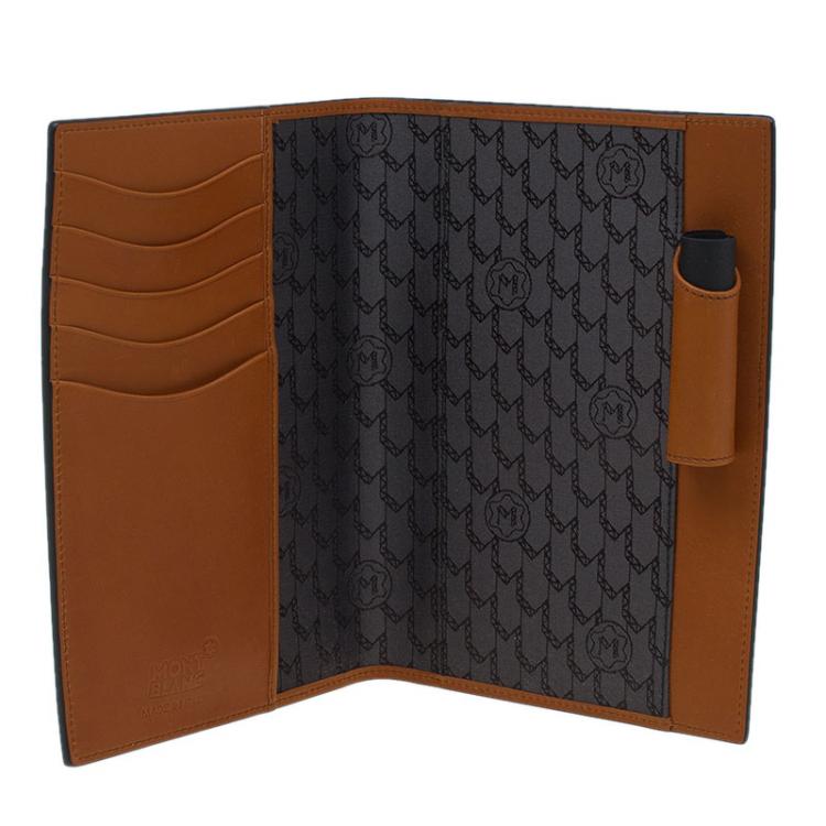 Pre Owned Montblanc Brown Leather Small Agenda