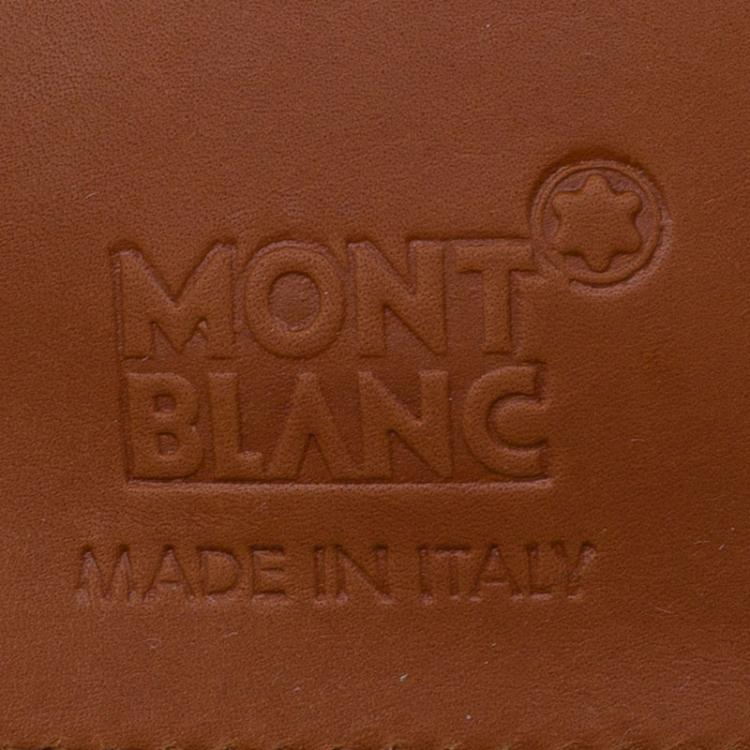 Pre Owned Montblanc Brown Leather Small Agenda