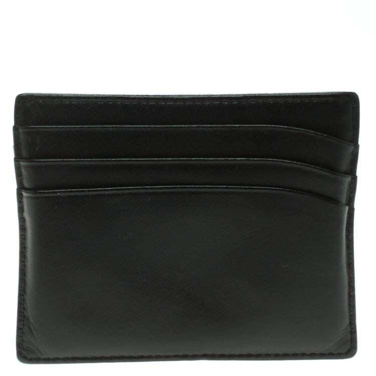 Pre Owned Montblanc Black Leather Meisterstuck Card Holder 6CC